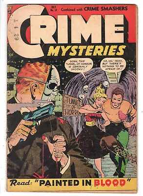 Buy Crime Mysteries #14 (1954) - Grade 4.5 - Painted In Blood - Trojan Magazines! • 237.18£