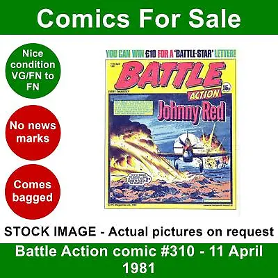 Buy Battle Action Comic #310 - 11 April 1981 - Nice No Writing - IPC • 4.99£