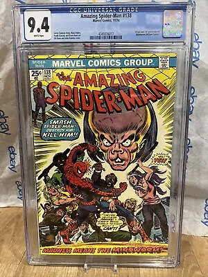 Buy AMAZING SPIDER-MAN  #138  CGC 9.4 Comic New Slab Key Issue 1974 • 113.99£