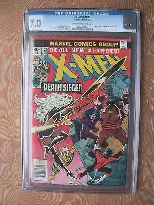 Buy X-Men   #103   CGC 7.0   Black Tom And Juggernaut Appear  1977 • 80.43£