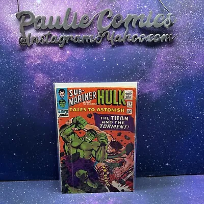 Buy Tales To Astonish #79 Namor Hulk Vs Hercules Classic Battle Marvel Comic Lee 66’ • 24.01£