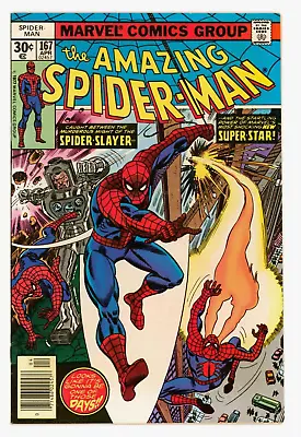 Buy Amazing Spider-Man #167 VF-NM 9.0 Versus Spider-Slayer And Will O The Wisp • 28.50£