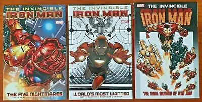 Buy 3x Paperback Books - Marvel The Invincible Iron Man Graphic Novel Collection • 29.99£