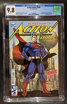 Buy Action Comics #1000 CGC 9.8 DC 2018 Jim Lee Superman Cover • 51.63£