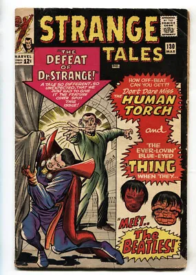 Buy Strange Tales #130--Doctor Strange--1965--First KAECILIUS--comic Book • 48.44£
