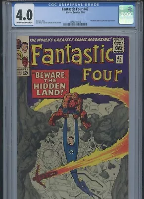 Buy Fantastic Four #47 1966 CGC 4.0 • 71.15£