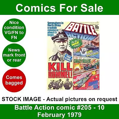Buy Battle Action Comic #205 - 10 February 1979 - Nice VG/FN - Kill Rommel! • 3.49£