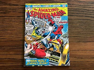 Buy THE AMAZING SPIDER-MAN The Man Wolf Strikes #125 OCT 1973 Marvel Comics • 28.14£