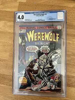 Buy Werewolf By Night #32  , 1975 ,1st App. Moon  KNIGHT . CGC Graded Marvel • 933.91£
