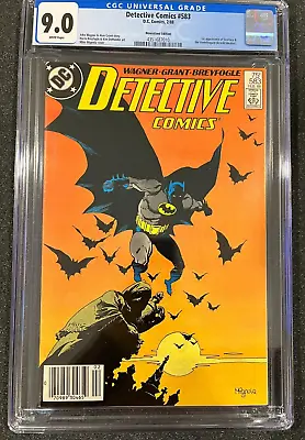 Buy Detective Comics #583, 2/88 D.C. Comics, CGC 9.0 White, Newsstand Variant • 98.82£