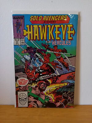 Buy Solo Avengers Hawkeye Vol. 1 No. 11 - Marvel Comics 1988 - Bagged And Boarded • 0.99£