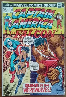 Buy Captain America 164, 1st Nightshade, Marvel Comics, August 1973, Vg • 14.99£