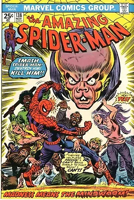 Buy Amazing Spider-Man  # 138   VERY FINE NEAR MINT    Nov. 1974   1st Mindworm With • 52.28£