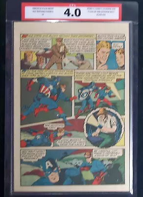Buy All Winners Comics #9 CPA 4.0 SINGLE PAGE #5/6 Captain America Timely Comics • 63.95£