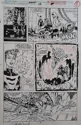 Buy Spectacular Spider-Man Annual #12 Page 8 Original Comic Art Firestar • 790.61£