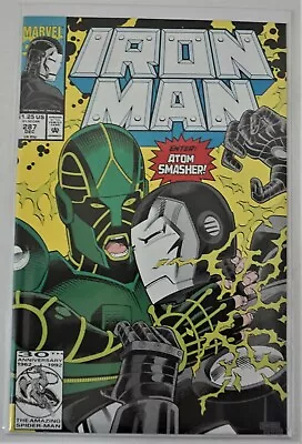 Buy Marvel Comics IRON MAN #287 DEC 1992 (Enter Atom Smasher) NM • 7.51£