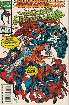 Buy Amazing Spider-man #379 / Maximum Carnage / Venom / Michelinie / Bagley / 1993 • 15.56£