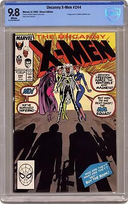 Buy Uncanny X-Men #244D CBCS 9.8 1989 21-27A1834-016 1st App. Jubilee • 166.28£