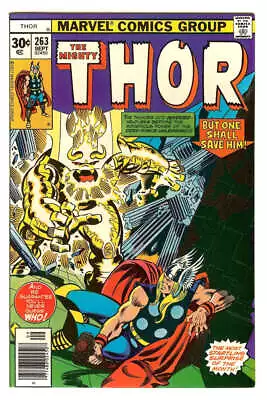 Buy Thor #263 8.0 // John Buscema & Joe Sinnott Cover Marvel Comics 1977 • 24.88£