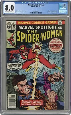 Buy Marvel Spotlight #32 CGC 8.0 1977 3738972014 1st App. And Origin Spider-Woman • 271.84£