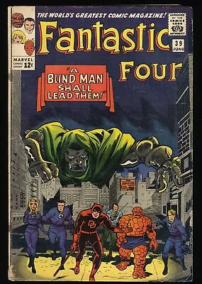 Buy Fantastic Four #39 VG 4.0 Doctor Doom Appearance! Stan Lee! Daredevil Marvel • 51.39£