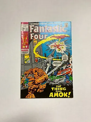 Buy Fantastic Four #111 The Thing Hulk App. Bronze Age 1971 • 14.42£