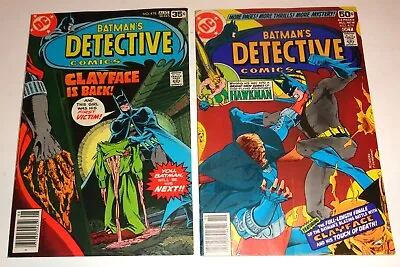 Buy Batman Detective Comics #478,479 Marshall Rogers Clayface  F/vf 1978 • 29.24£
