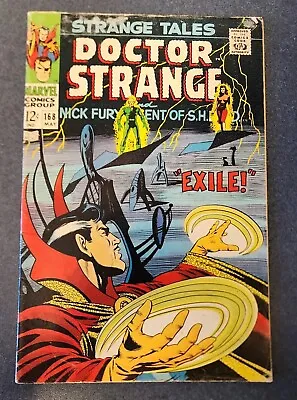 Buy Strange Tales #168 1968  Grade 3.0 -4.0  Last Nick Fury & Dr Strange In Series! • 27.96£