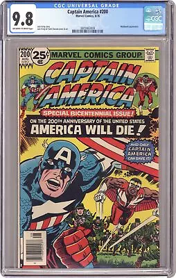 Buy Captain America #200 CGC 9.8 1976 3805863008 • 335.80£