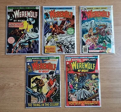 Buy Marvel Comics Werewolf By Night 33, 37, 39 & Marvel Spotlight 3 And 4 Bundle Lot • 500£
