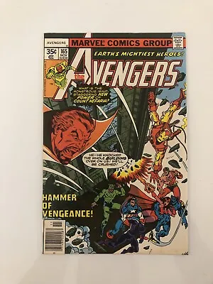 Buy Avengers #165 Newsstand 1st Appearance Henry Gyrich 1977 Combine/Free Shipping • 5.60£