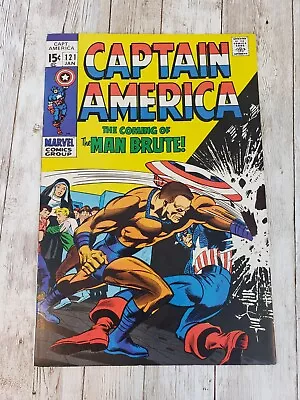 Buy Captain America #121 Marvel Comics 1970 - 1st App. Of Man-Brute - High Grade • 23.98£