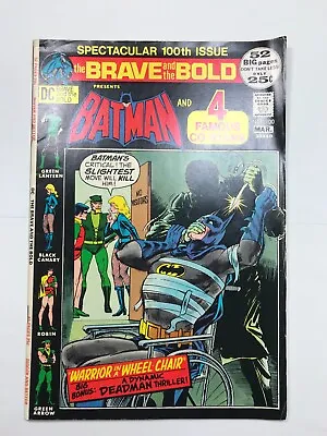 Buy The Brave And The Bold No. 100 Mar. 1972 DC Comics Batman & 4 Famous Co-Stars • 20£