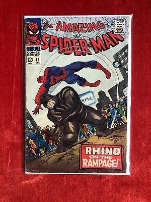 Buy AMAZING SPIDER-MAN #43 Lovely Mid Grade 2nd App Mary Jane Silver Age  1966 • 2.20£