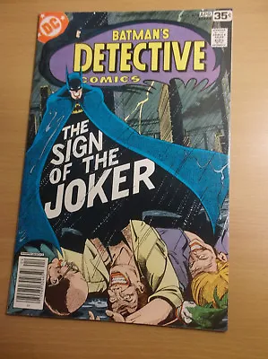 Buy Dc: Detective Comics #476,  The Sign Of The Joker , Rogers' Art, 1978, Vf (8.0)! • 51.96£