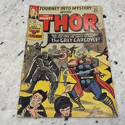 Buy JOURNEY INTO MYSTERY #107 Comic Book 1964 FIRST APPEARANCE GREY GARGOYLE 4.5 VG+ • 67.93£