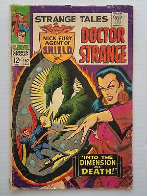 Buy 1967 Marvel Comics Strange Tales Vol 1 No 152 Silver Age Nick Furry Agent Shield • 16.76£