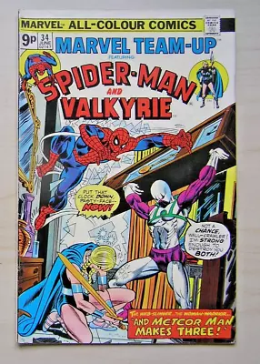 Buy Marvel Team-up #34 - Spider-man & Valkyrie - Marvel Comics - June 1975 (fn+) • 3.75£