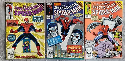 Buy 3x Spectacular Spiderman Issues 158, 159, 160 1989 Original Marvel Comics • 5£