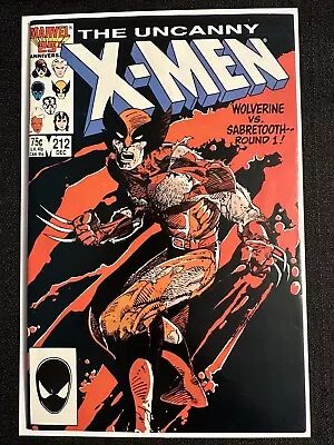 Buy Marvel Comics Uncanny X-Men Vol.1 #212 -1st Wolverine Vs. Sabretooth Dec 1986. • 19.77£