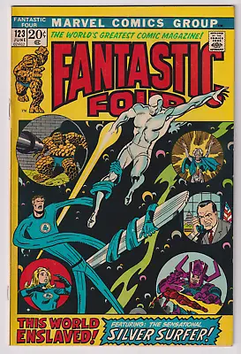 Buy 1972 Marvel Comics Fantastic Four #123 In Nm Condition - Galactus  Silver Surfer • 71.89£