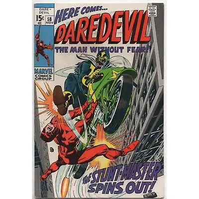 Buy Daredevil #58 Marvel Comics Bronze Age 1st Stunt-Master HIGH GRADE VF+ 8.5 • 25.28£