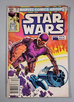 Buy Star Wars Vol 1 #58 VF- Newsstand Marvel 1982 • 4.80£