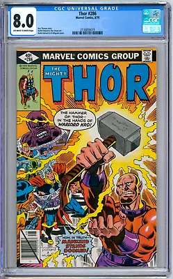 Buy Thor 286 CGC Graded 8.0 VF Marvel Comics 1979 • 47.93£