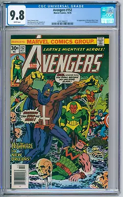 Buy Avengers 152 CGC Graded 9.8 NM/MT Marvel Comics 1976 • 562.95£