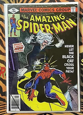 Buy AMAZING SPIDER-MAN #194  NM  Off  WHITE PAGES   1ST APPEARANCE OF BLACK CAT 1979 • 1,499£