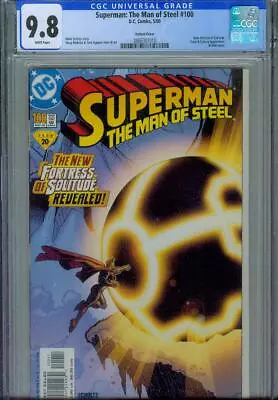 Buy Superman: The Man Of Steel #100 Cgc 9.8, 2000, Variant Cover • 67.20£