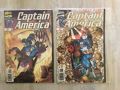 Buy Captain America Issue Numbers 7 & 8 Vol 2 Skrulls Kree Vintage Marvel Comics VGC • 10.99£