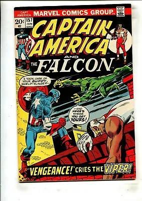 Buy Captain America #157 (7.0) Vengance Cries The Viper!! 1972 • 7.99£
