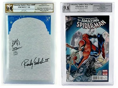 Buy Amazing Spider-man 9.8 Signed Comic Ss Lot #400 #700 Cgc Pgx Variants Marvel • 237.08£